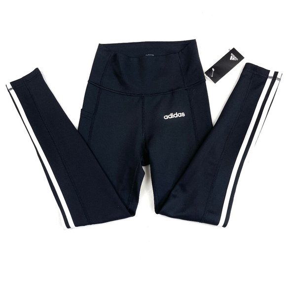 NWT Adidas 3 Stripe High waist Pocket 7/8 Tights - Picture 4 of 14